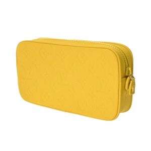 Louis Vuitton Pochette Clutch Leather Volga Taurillon Bag Yellow